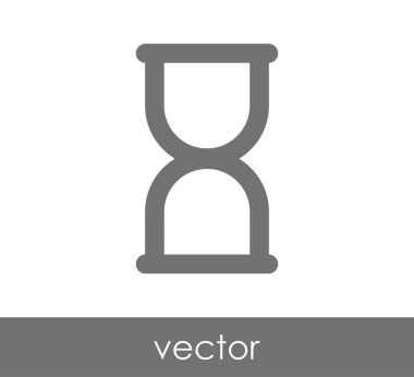 Kum saati simgesi illüstrasyon