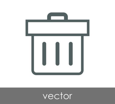 çöp kutusu simgesini