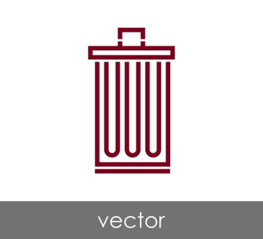 çöp kutusu simgesini