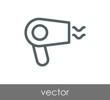 saç kurutma makinesi siluet simge