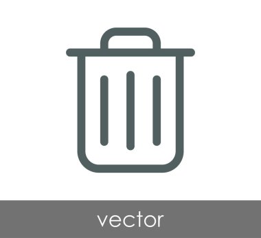 çöp kutusu simgesini