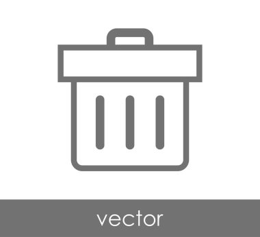 çöp kutusu simgesini