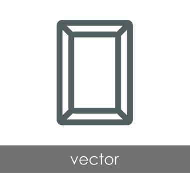 Dikdörtgen kare simgesi