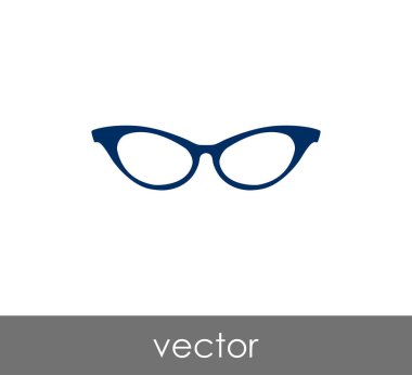 gözlük düz simgesi