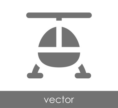 Helikopter simgesi illüstrasyon