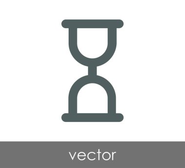 Kum saati simgesi illüstrasyon