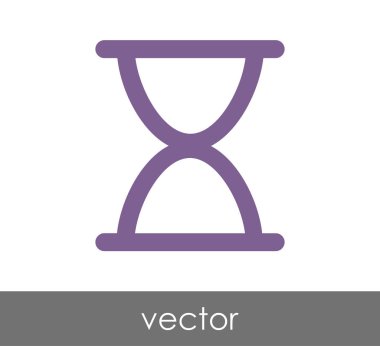 Kum saati simgesi illüstrasyon