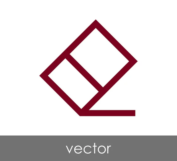 Borrador icono web — Vector de stock