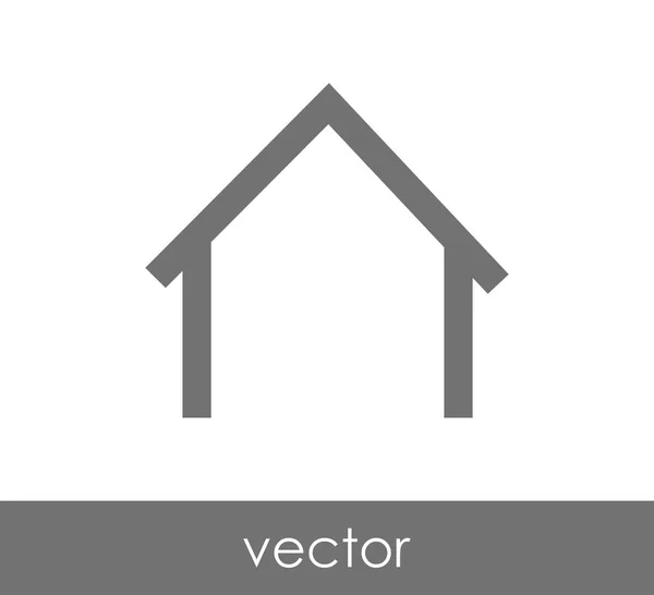 Huisbouw pictogram — Stockvector