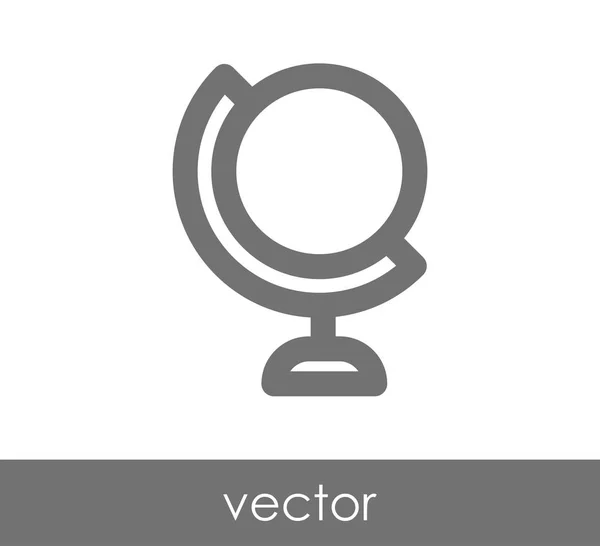 Icono web de tierra — Vector de stock