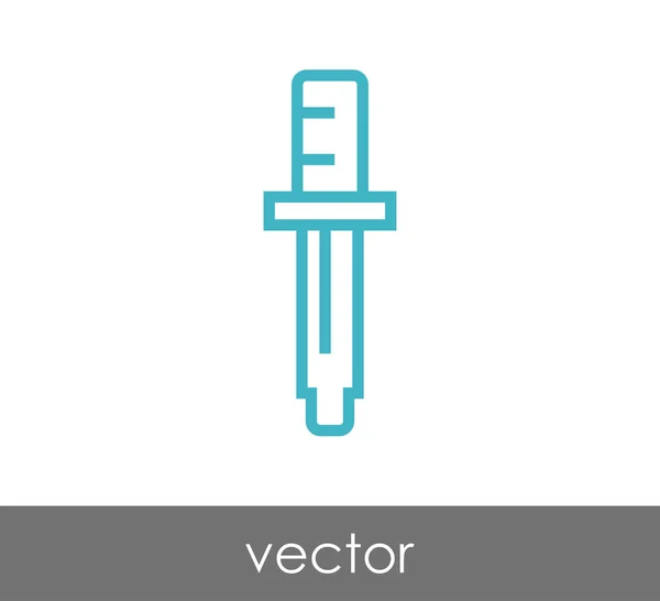 Pipette Web-Symbol — Stockvektor