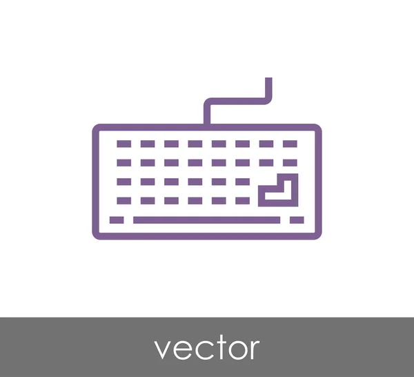 Design do ícone do teclado — Vetor de Stock