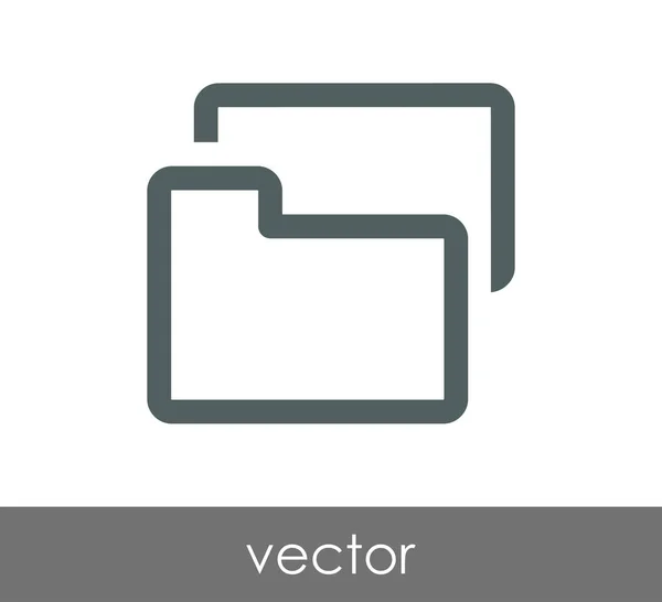 Webikon for mappe – Stock-vektor