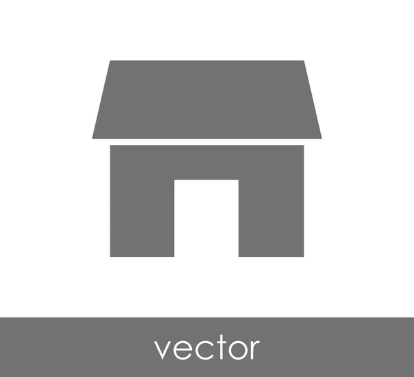 Icono del edificio de casa — Vector de stock