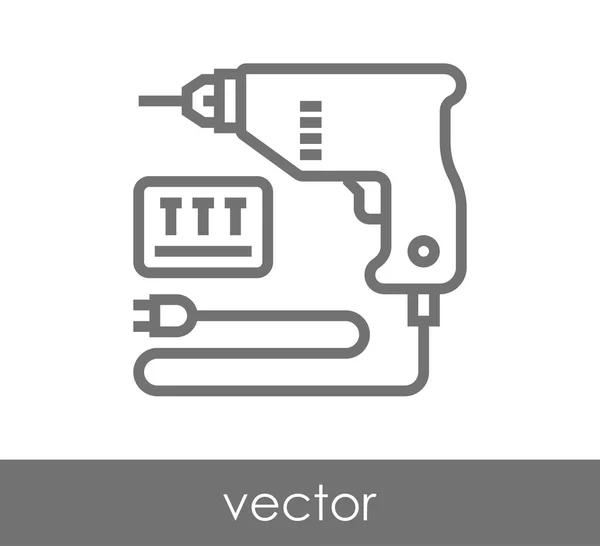 Icono de perforadora eléctrica — Vector de stock