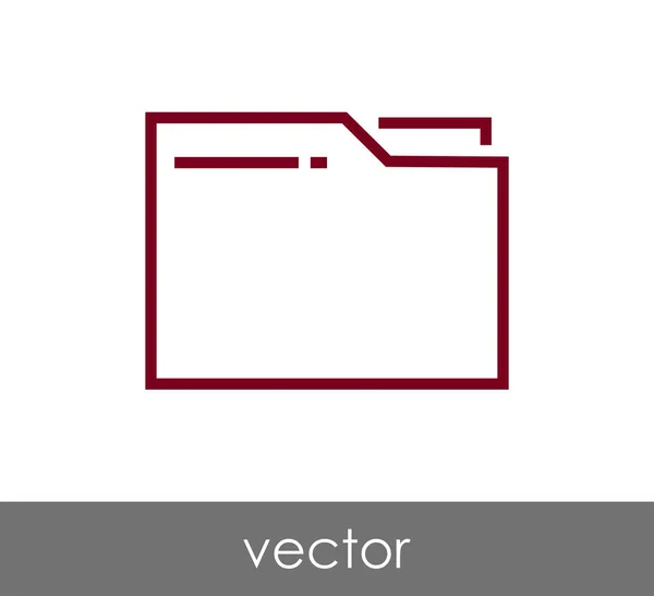 Ordner Web-Symbol — Stockvektor