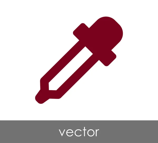 Pipette Web-Symbol — Stockvektor