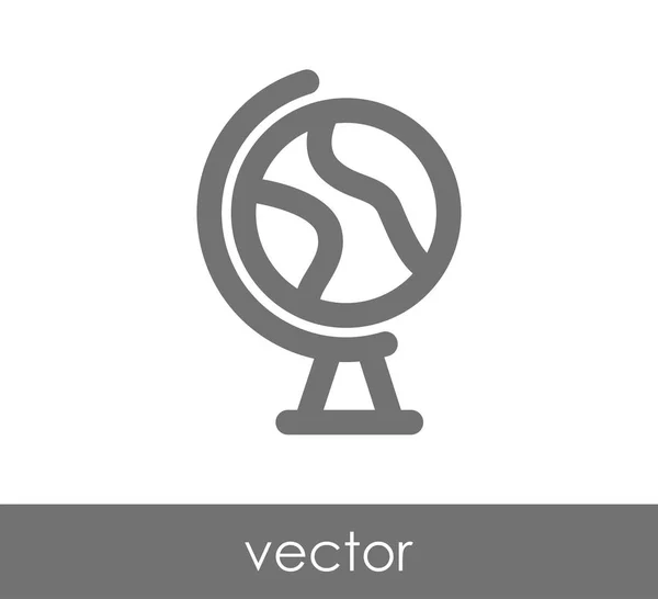 Ícone web terra — Vetor de Stock