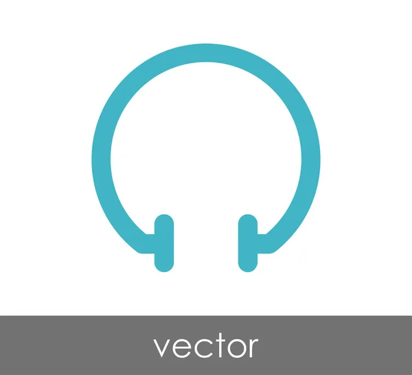 Fejhallgató-web ikon — Stock Vector