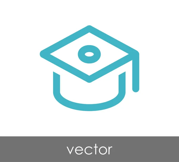 Icono de la tapa de graduación — Vector de stock