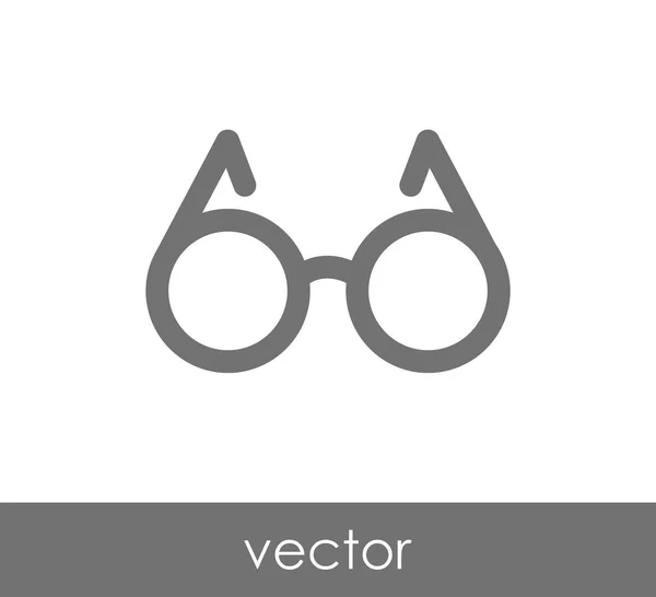 Gafas graduadas icono plano — Archivo Imágenes Vectoriales