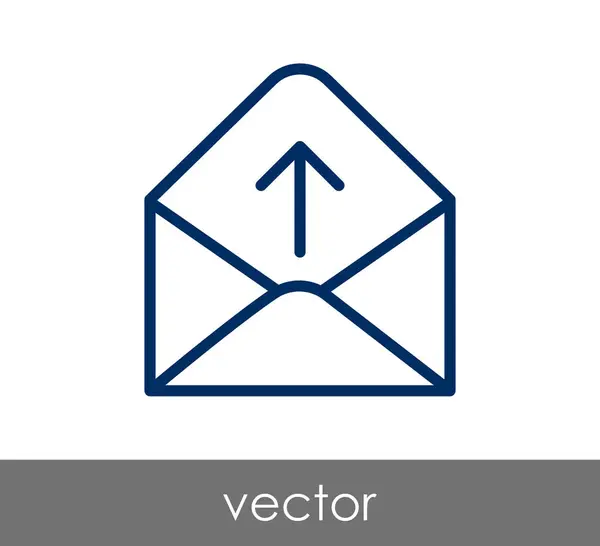 Signo de sobre icono — Vector de stock