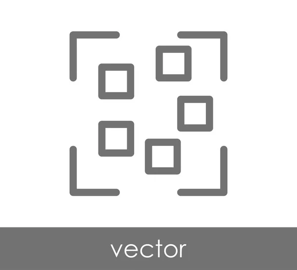 Kamerafokus-Symbol — Stockvektor