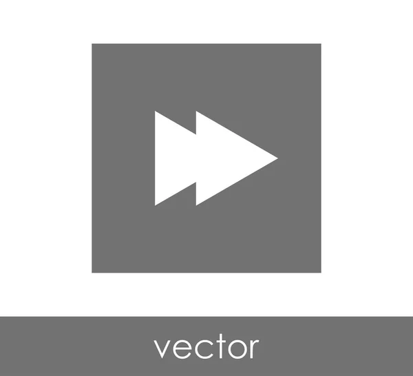 Icono de avance rápido — Vector de stock