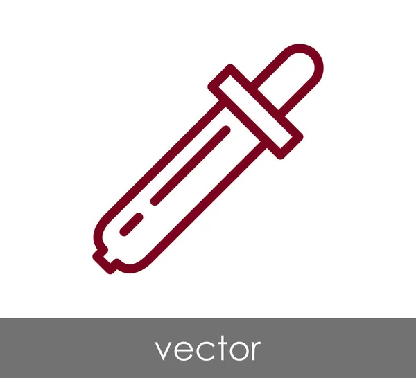 Pipette Web-Symbol — Stockvektor