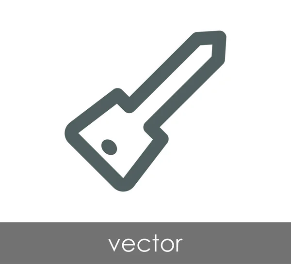 Design des Schlüsselsymbols — Stockvektor