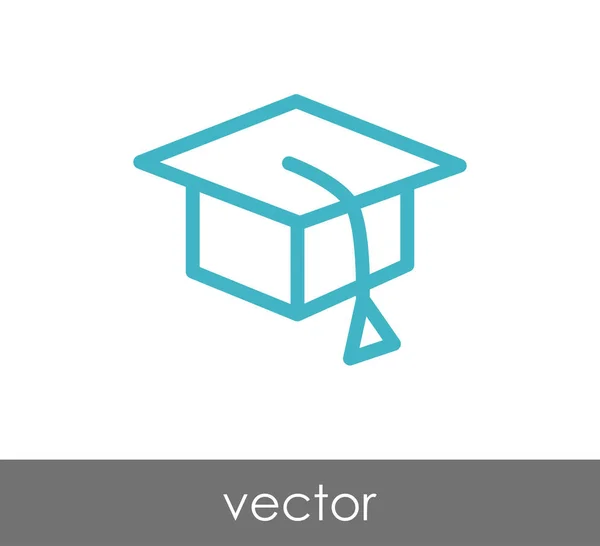 Icono de la tapa de graduación — Vector de stock