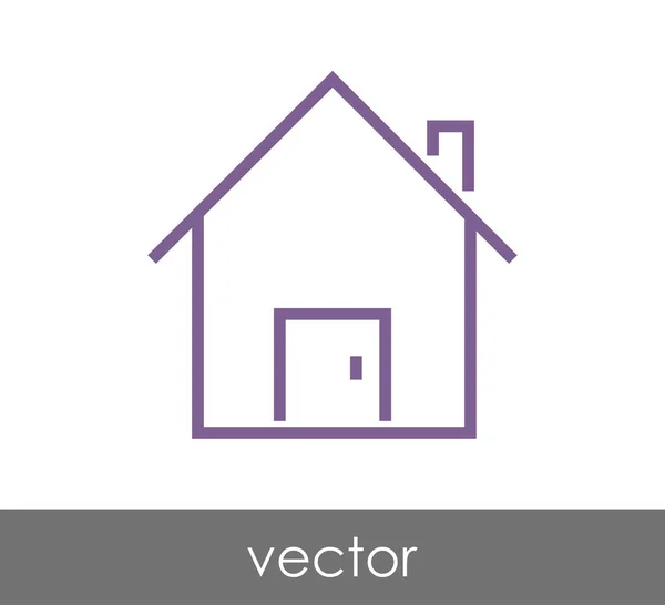 Ícone de construção home — Vetor de Stock