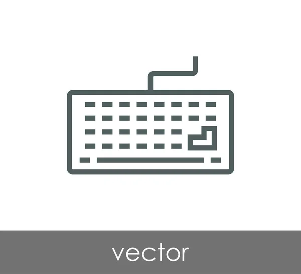 Diseño del icono del teclado — Archivo Imágenes Vectoriales