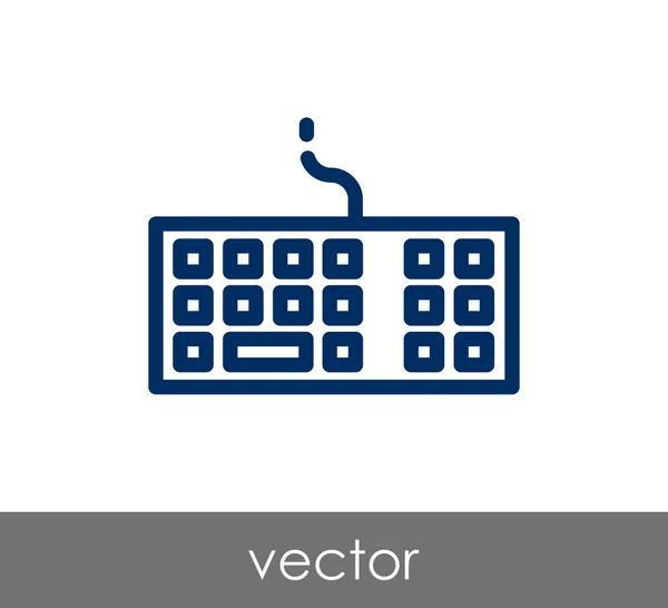 Design do ícone do teclado — Vetor de Stock