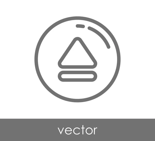 Eject flat icon — Stock Vector