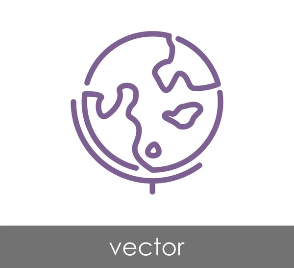 Earth web icon — Vector de stoc