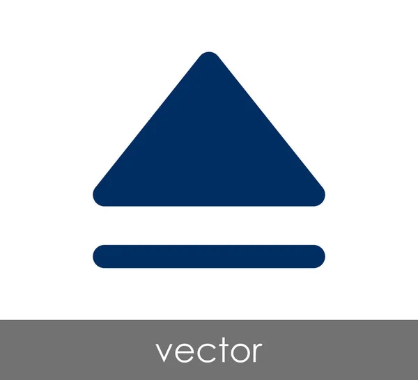 Mengeluarkan ikon datar - Stok Vektor