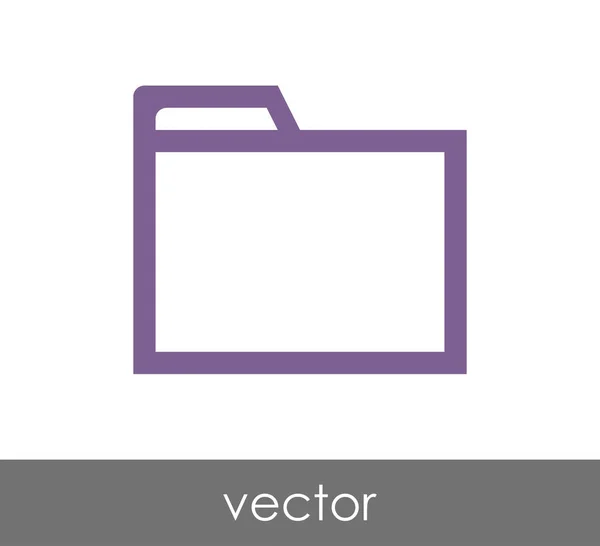 Carpeta icono web — Vector de stock