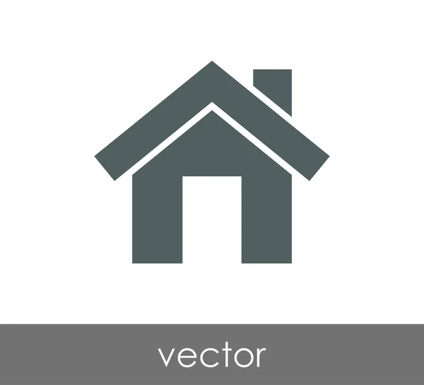 Icono del edificio de casa — Vector de stock