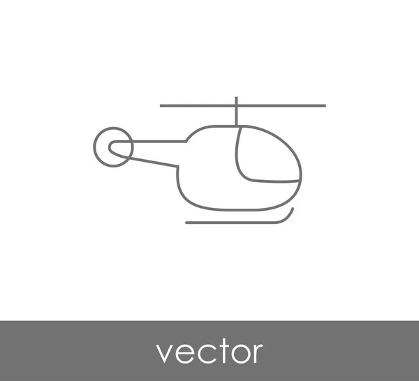 Illustrazione icona elicottero — Vettoriale Stock