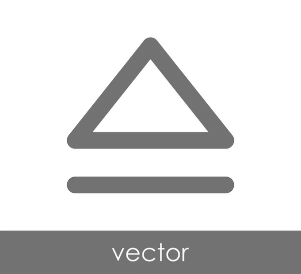 Ejetar ícone plano — Vetor de Stock