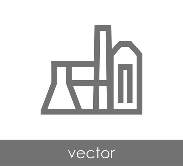 Icono de fábrica industrial — Vector de stock