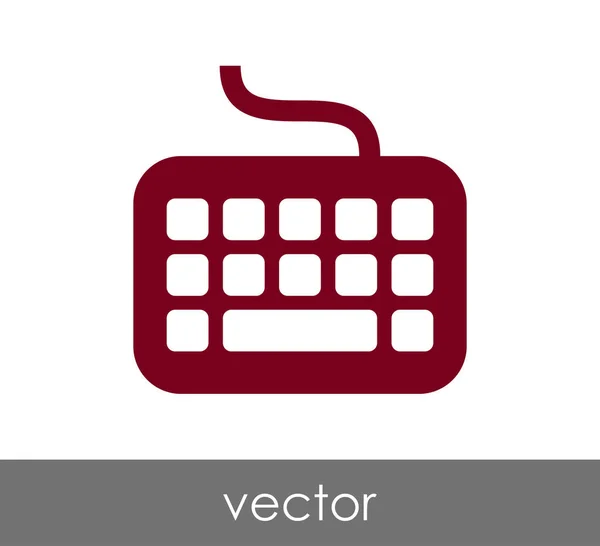 Diseño del icono del teclado — Vector de stock