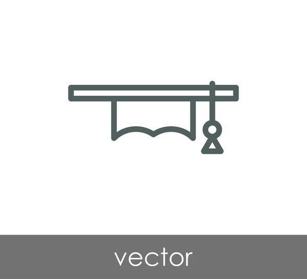Érettségi sapka ikonja — Stock Vector