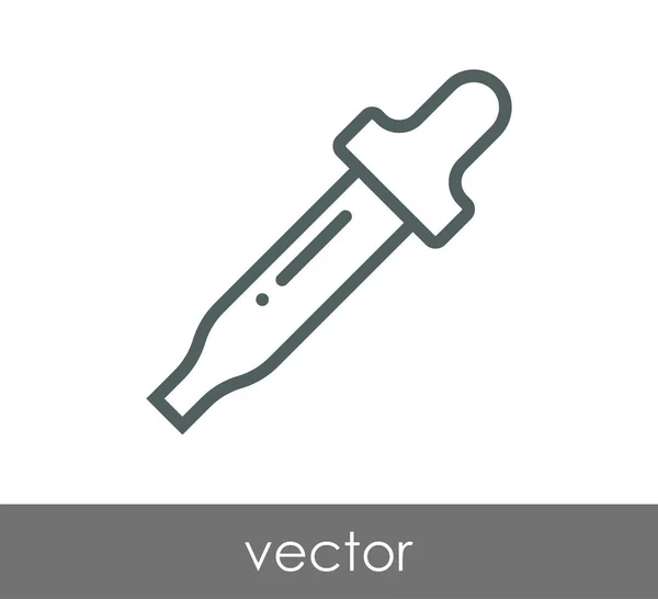 Pipette Web-Symbol — Stockvektor