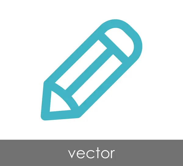 Bewerken pictogram met potlood — Stockvector