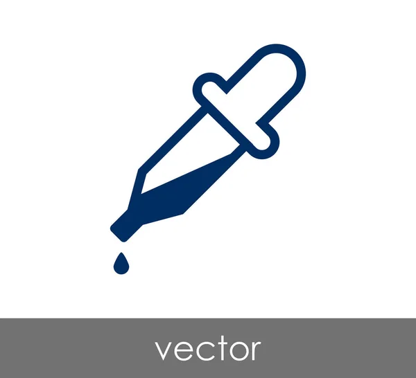 Pipette Web-Symbol — Stockvektor