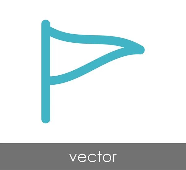 Platte vlagpictogram — Stockvector