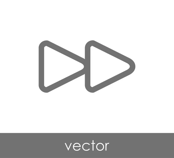 Fast forward icon — Stock Vector