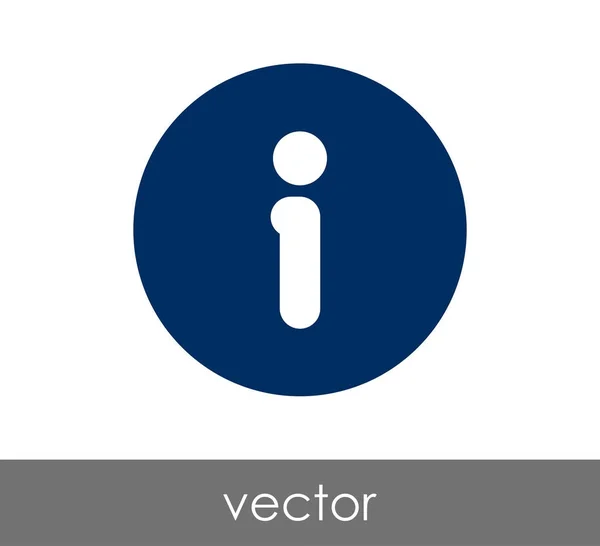 Signo de información icono — Archivo Imágenes Vectoriales